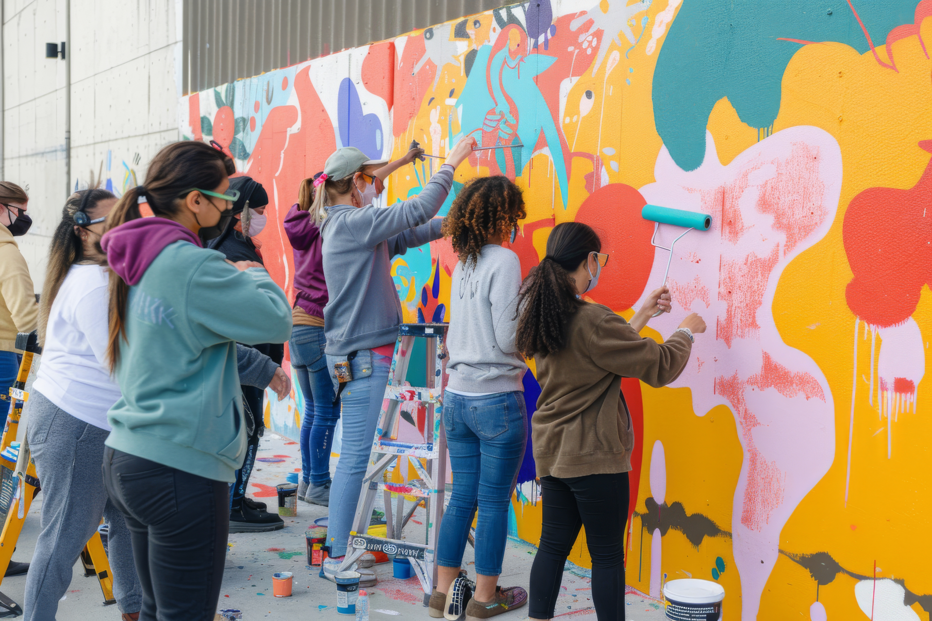 Fresque collective pour team building